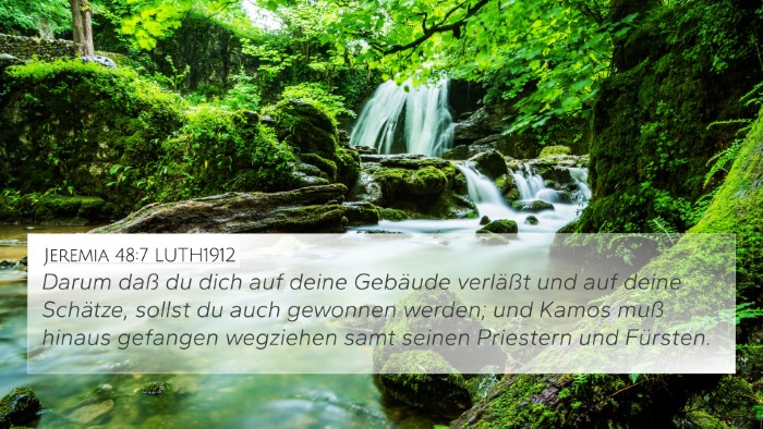Jeremia 48:7 LUTH1912 Bible Verse Image