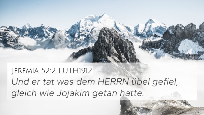 Jeremia 52:2 LUTH1912 Bible Verse Image