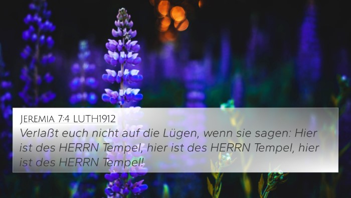 Jeremia 7:4 LUTH1912 Bible Verse Image