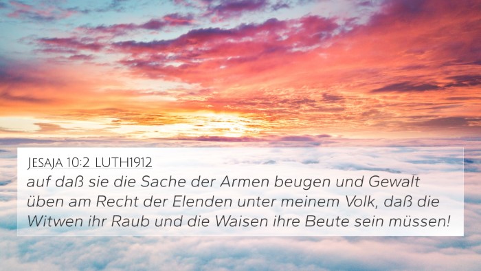 Jesaja 10:2 LUTH1912 Bible Verse Image