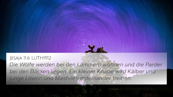 Jesaja 11:6 LUTH1912 Bible Verse Image