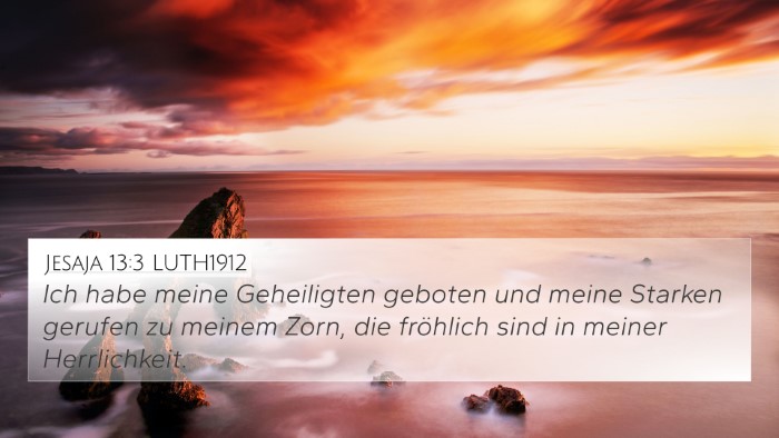 Jesaja 13:3 LUTH1912 Bible Verse Image