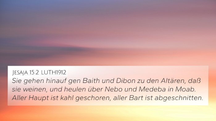 Jesaja 15:2 LUTH1912 Bible Verse Image