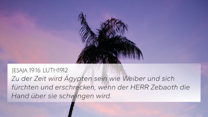 Jesaja 19:16 LUTH1912 Bible Verse Image