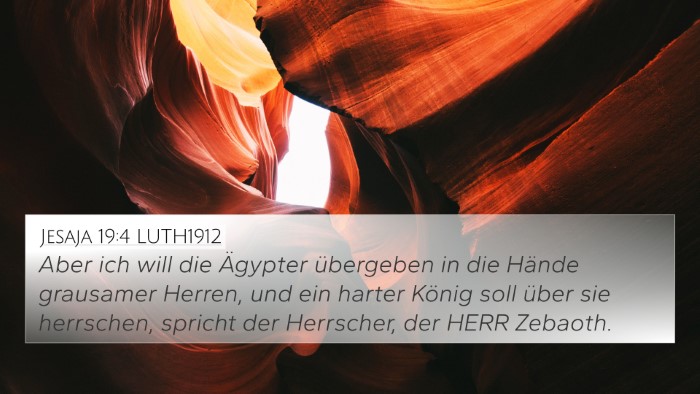 Jesaja 19:4 LUTH1912 Bible Verse Image