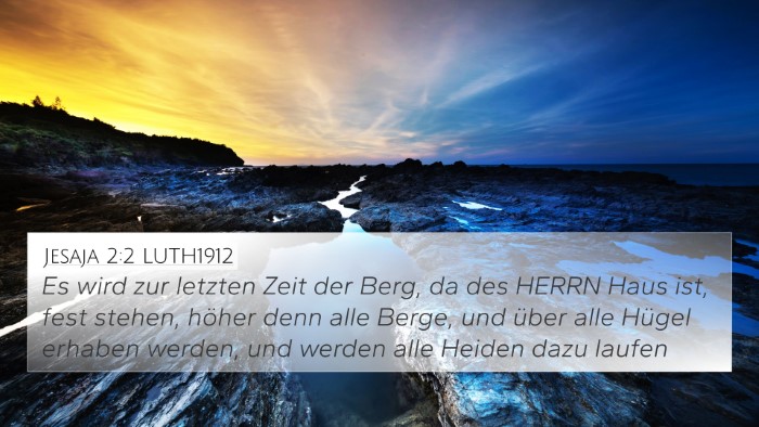 Jesaja 2:2 LUTH1912 Bible Verse Image