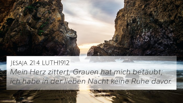 Jesaja 21:4 LUTH1912 Bible Verse Image