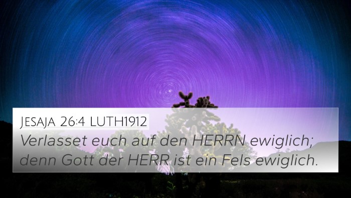 Jesaja 26:4 LUTH1912 Bible Verse Image