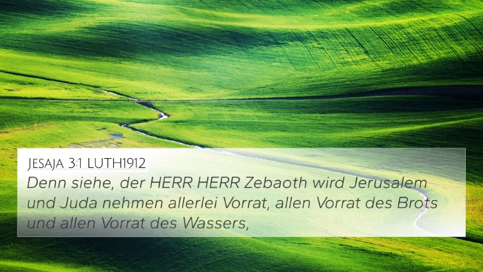 Jesaja 3:1 LUTH1912 Bible Verse Image