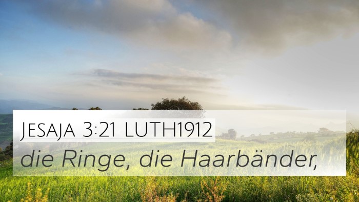Jesaja 3:21 LUTH1912 Bible Verse Image