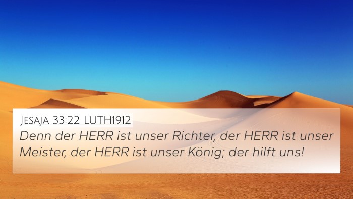 Jesaja 33:22 LUTH1912 Bible Verse Image