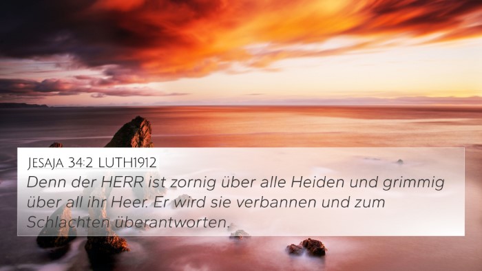 Jesaja 34:2 LUTH1912 Bible Verse Image