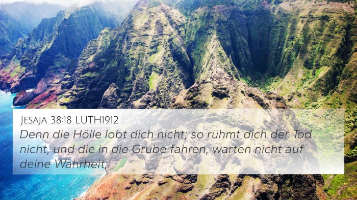 Jesaja 38:18 LUTH1912 Bible Verse Image