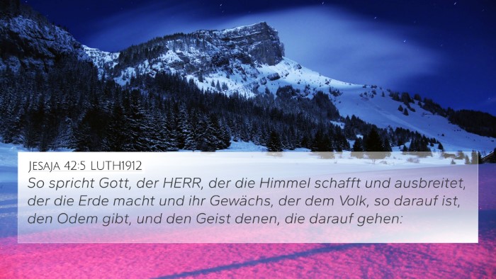 Jesaja 42:5 LUTH1912 Bible Verse Image