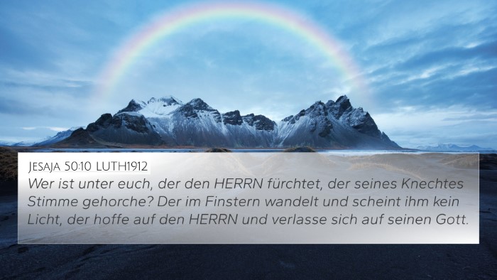 Jesaja 50:10 LUTH1912 Bible Verse Image