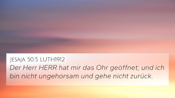 Jesaja 50:5 LUTH1912 Bible Verse Image