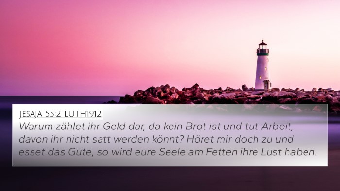 Jesaja 55:2 LUTH1912 Bible Verse Image