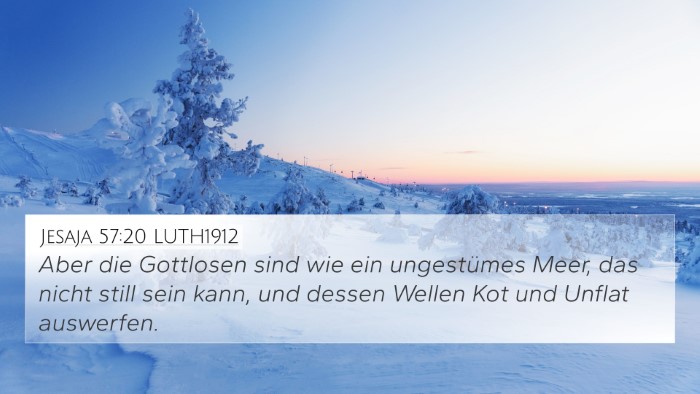Jesaja 57:20 LUTH1912 Bible Verse Image
