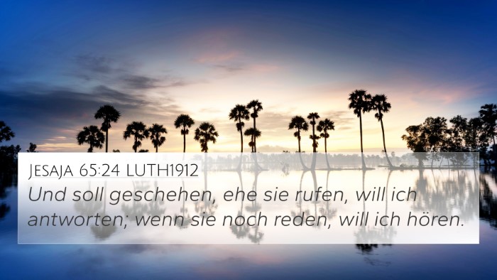 Jesaja 65:24 LUTH1912 Bible Verse Image