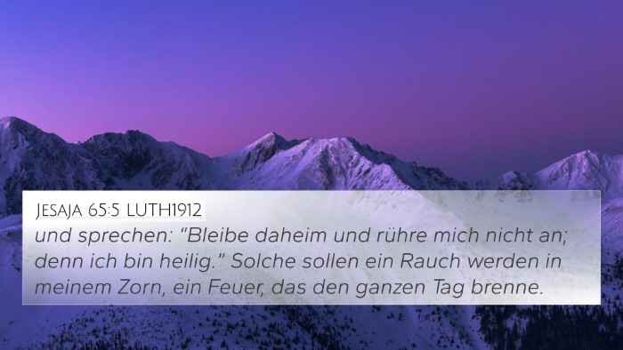 Jesaja 65:5 LUTH1912 Bible Verse Image