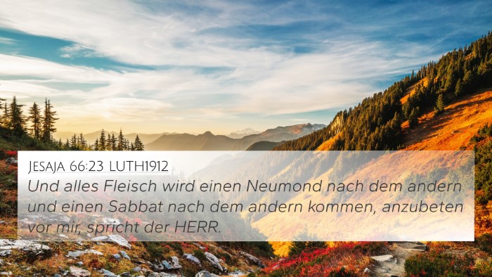 Jesaja 66:23 LUTH1912 Bible Verse Image