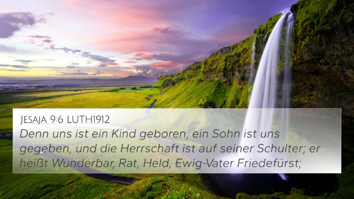 Jesaja 9:6 LUTH1912 Bible Verse Image