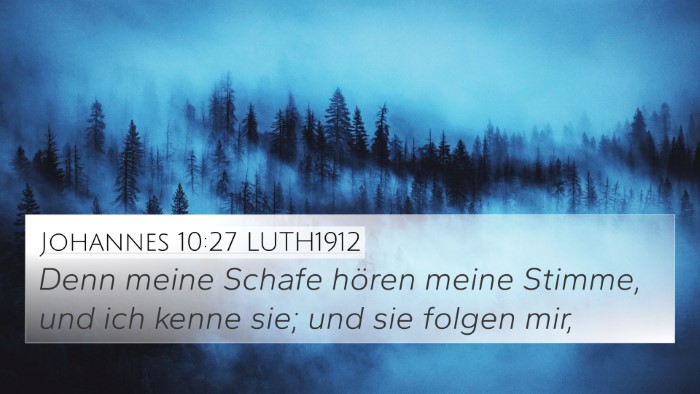 Johannes 10:27 LUTH1912 Bible Verse Image