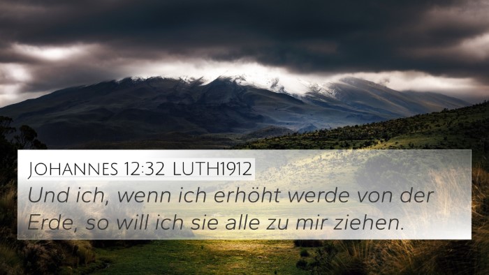 Johannes 12:32 LUTH1912 Bible Verse Image