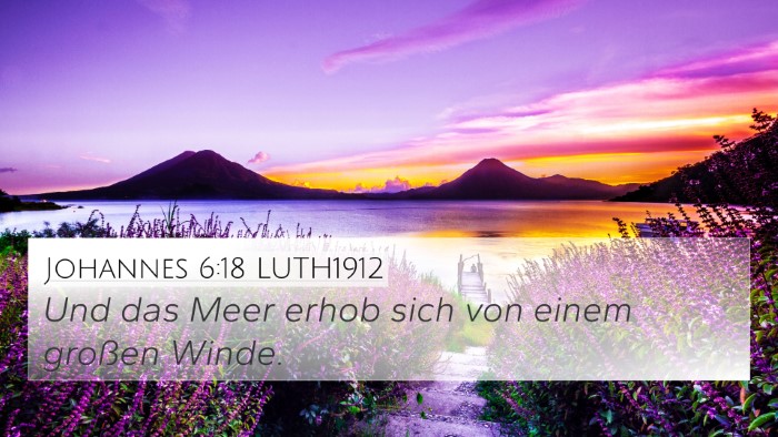 Johannes 6:18 LUTH1912 Bible Verse Image