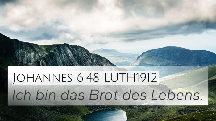 Johannes 6:48 LUTH1912 Bible Verse Image