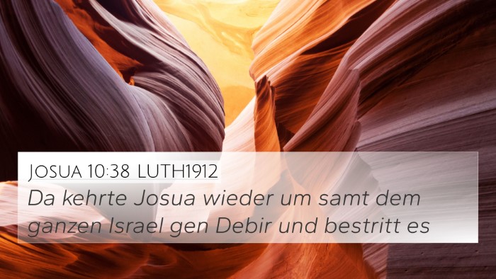 Josua 10:38 LUTH1912 Bible Verse Image