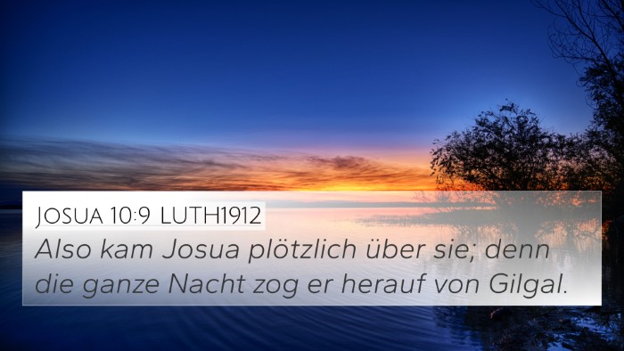 Josua 10:9 LUTH1912 Bible Verse Image