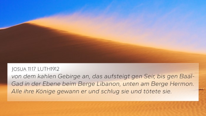 Josua 11:17 LUTH1912 Bible Verse Image