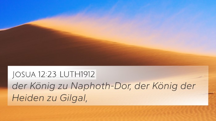 Josua 12:23 LUTH1912 Bible Verse Image