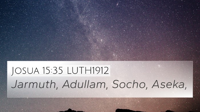 Josua 15:35 LUTH1912 Bible Verse Image