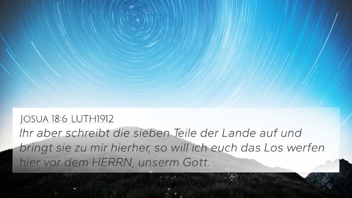 Josua 18:6 LUTH1912 Bible Verse Image