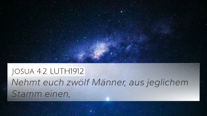 Josua 4:2 LUTH1912 Bible Verse Image