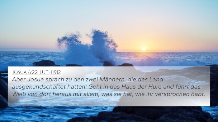 Josua 6:22 LUTH1912 Bible Verse Image