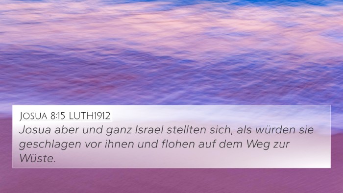 Josua 8:15 LUTH1912 Bible Verse Image