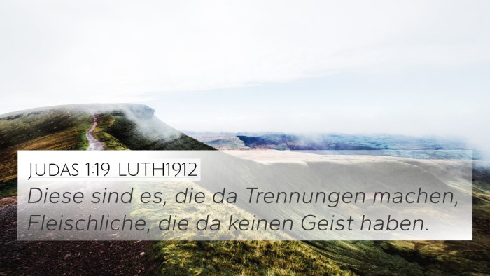 Judas 1:19 LUTH1912 Bible Verse Image
