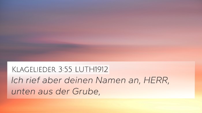 Klagelieder 3:55 LUTH1912 Bible Verse Image