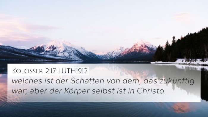 Kolosser 2:17 LUTH1912 4K Wallpaper - welches ist der Schatten von dem, das zukünftig - 4K Wallpaper Bible Verse