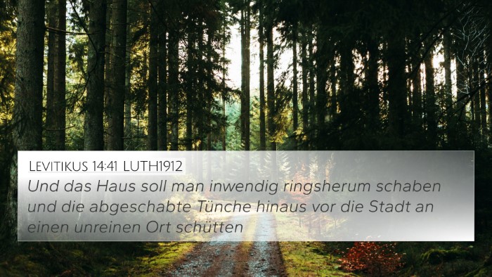 Levitikus 14:41 LUTH1912 4K Wallpaper - Und das Haus soll man inwendig ringsherum schaben - 4K Wallpaper Bible Verse