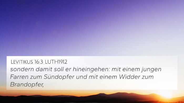 Levitikus 16:3 LUTH1912 Bible Verse Image