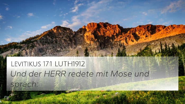 Levitikus 17:1 LUTH1912 4K Wallpaper - Und der HERR redete mit Mose und - 4K Wallpaper Bible Verse