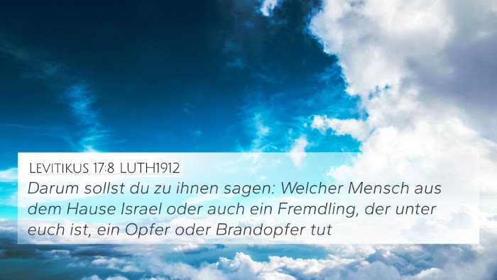 Levitikus 17:8 LUTH1912 Bible Verse Image