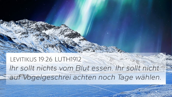 Levitikus 19:26 LUTH1912 Bible Verse Image