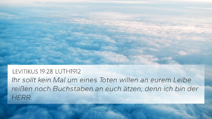 Levitikus 19:28 LUTH1912 Bible Verse Image