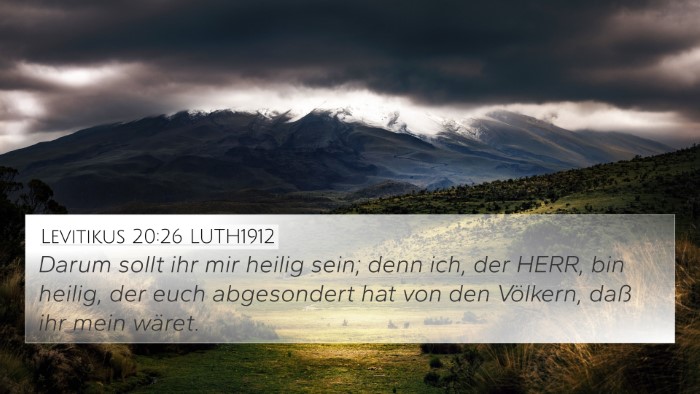 Levitikus 20:26 LUTH1912 Bible Verse Image