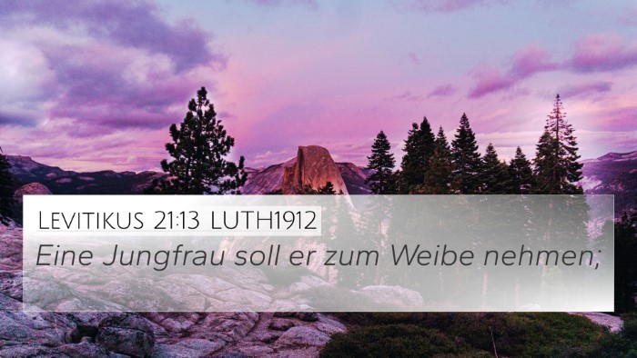 Levitikus 21:13 LUTH1912 Bible Verse Image